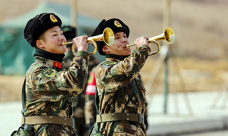 開訓(xùn)！武警甘肅省總隊(duì)拉開新年度軍事訓(xùn)練戰(zhàn)幕（組圖）