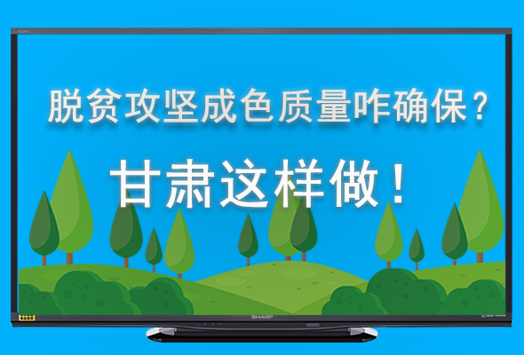 圖解|脫貧攻堅(jiān)成色質(zhì)量咋確保？甘肅這樣做！