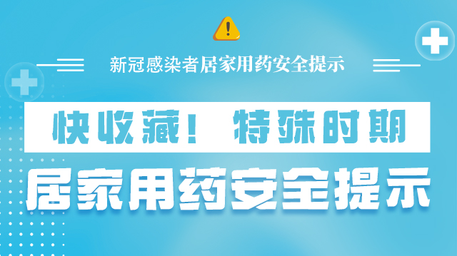 海報|快收藏！特殊時期，居家用藥安全提示→