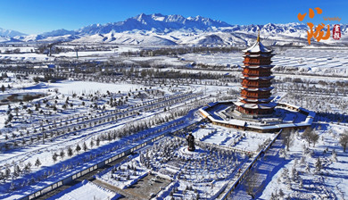 初冬民樂，讓我見到了最美的雪景