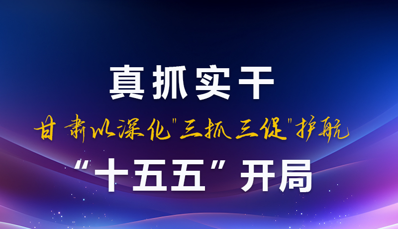 圖解|真抓實(shí)干！甘肅以深化“三抓三促”護(hù)航“十五五”開局